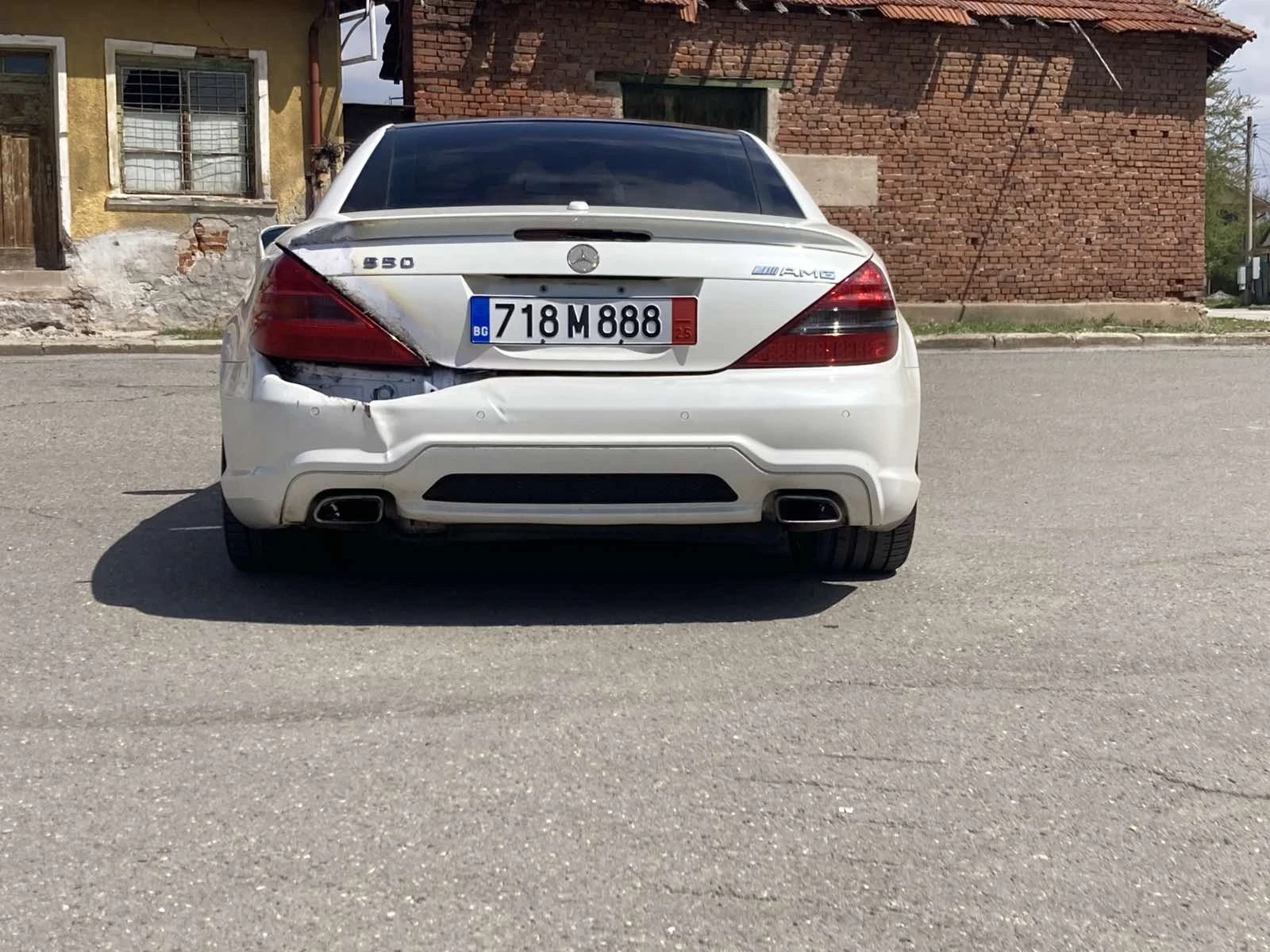 Mercedes-Benz SL 55 AMG SL550 бяла перла - изображение 3
