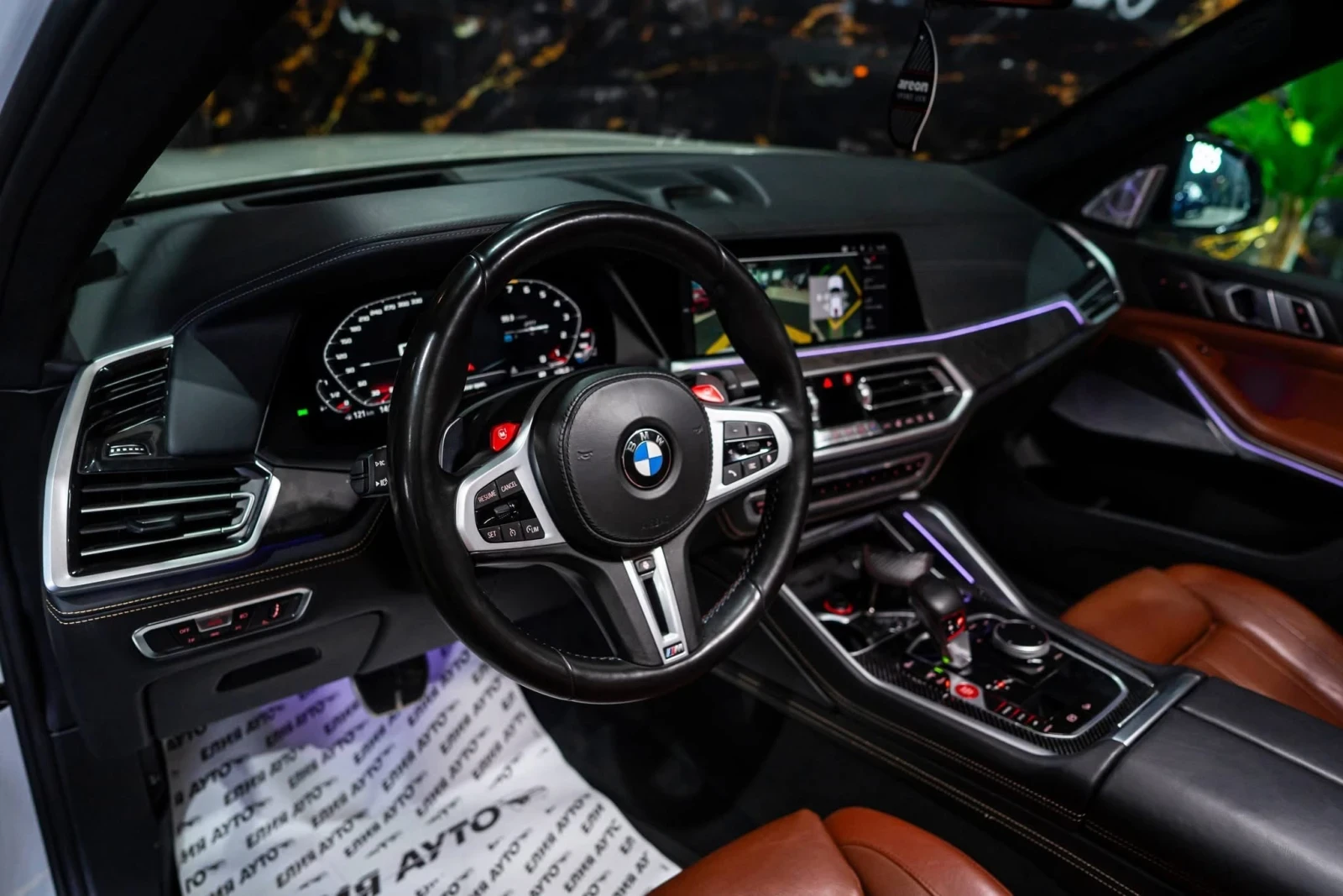 BMW X5M COMPETITION LED ПАНО B&W HUD 360 ЛИЗИНГ 100%, снимка 11 - Автомобили и джипове - 55051987