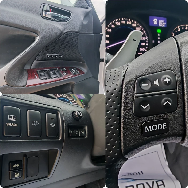 Lexus IS 250 2.5 БЕНЗИН 208 К.С. АВТОМАТ!КОЖА! , снимка 9 - Автомобили и джипове - 52997873