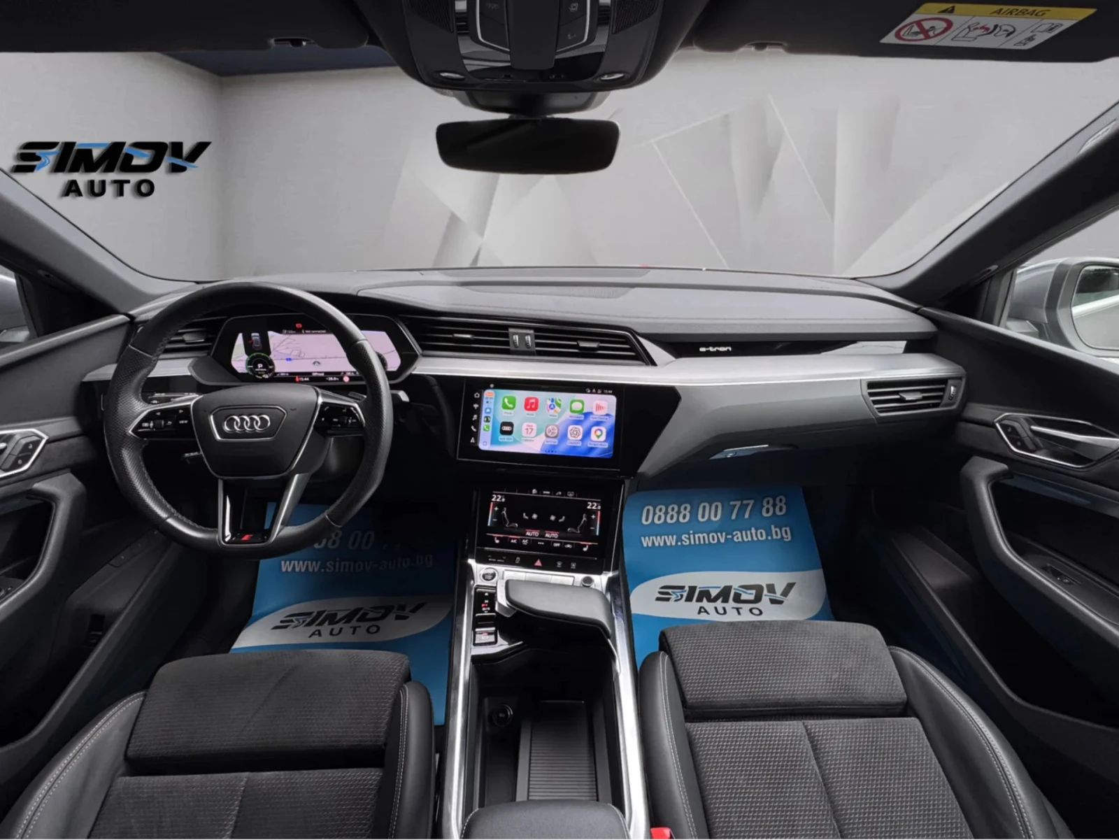 Audi E-Tron 55 SPORTBACK S-LINE 95KWH 408КС. КАМЕРИ 360 КОЖА, снимка 11 - Автомобили и джипове - 54944800