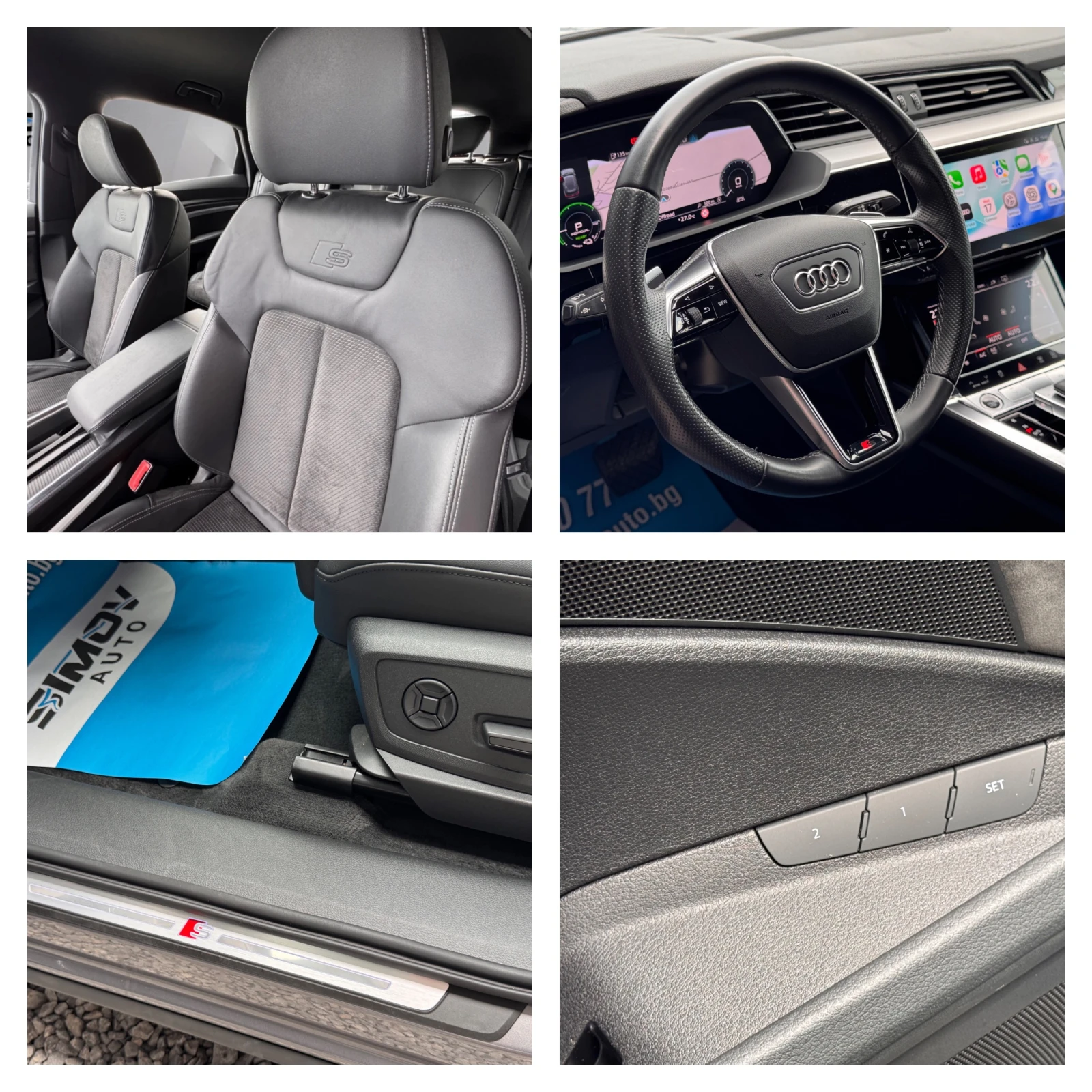 Audi E-Tron 55 SPORTBACK S-LINE 95KWH 408КС. КАМЕРИ 360 КОЖА, снимка 9 - Автомобили и джипове - 54944800