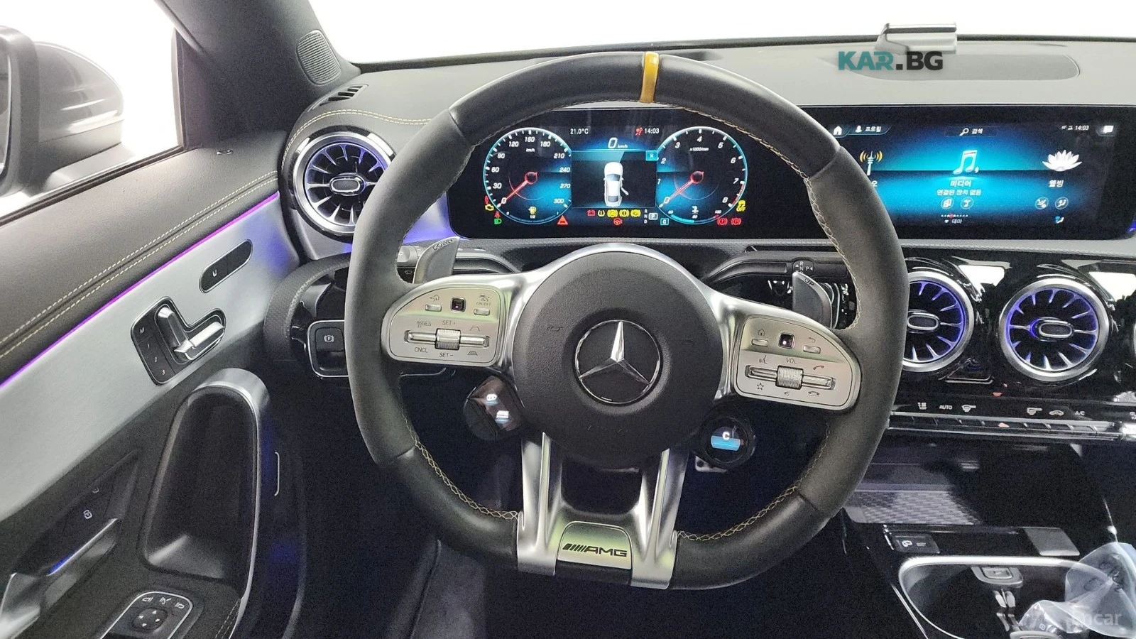 Mercedes-Benz CLA 45 S AMG* HUD* КОЖА* ПАНО* КАМЕРА, снимка 13 - Автомобили и джипове - 55212538