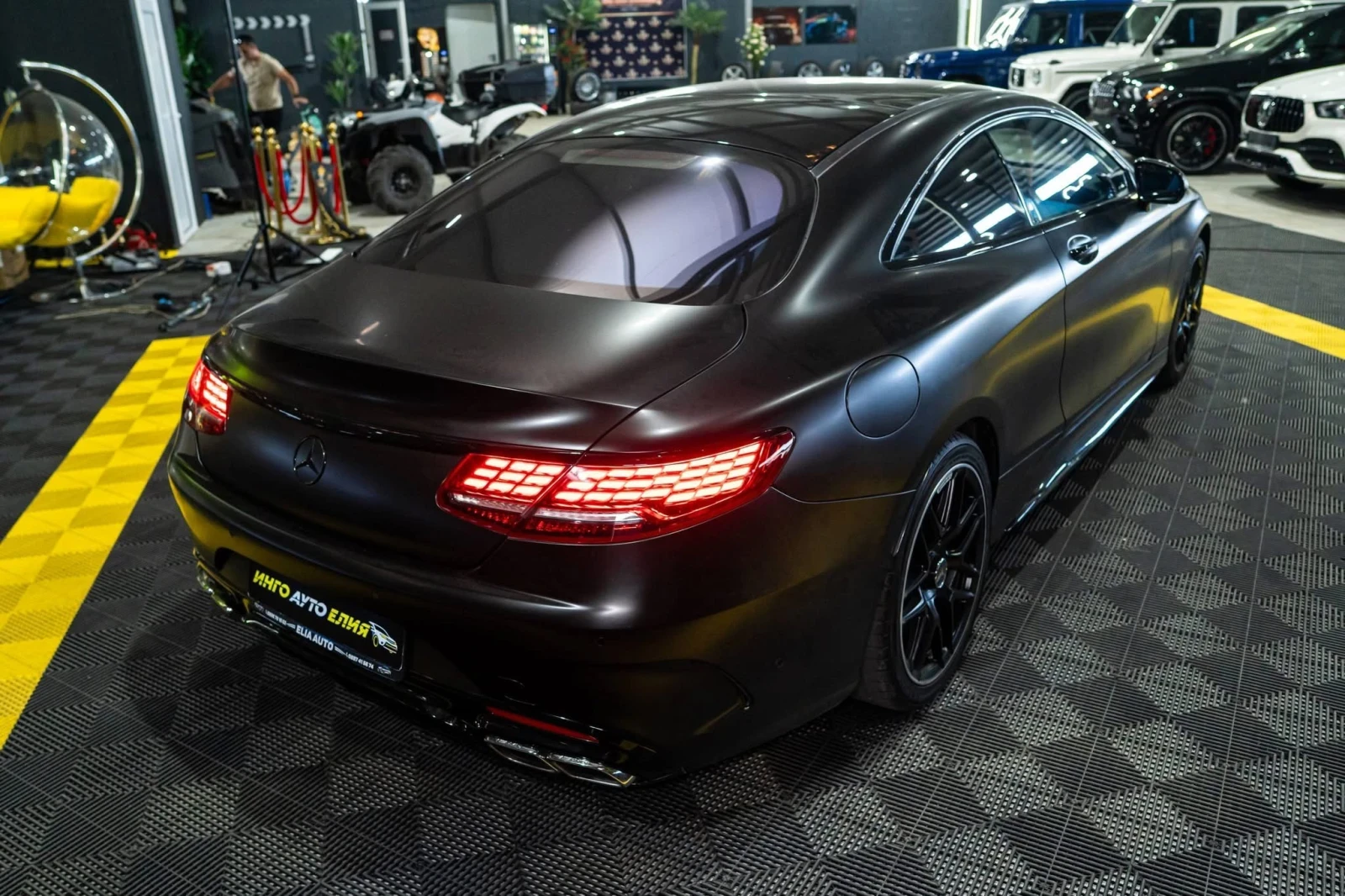 Mercedes-Benz S 500 COUPE FULL BRABUS PACK LED ПАНО BURM ЛИЗИНГ 100%, снимка 9 - Автомобили и джипове - 55852766