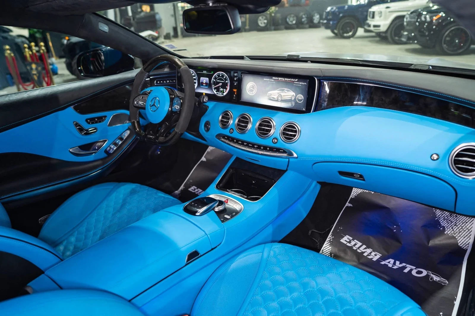 Mercedes-Benz S 500 COUPE FULL BRABUS PACK LED ПАНО BURM ЛИЗИНГ 100%, снимка 13 - Автомобили и джипове - 55852766