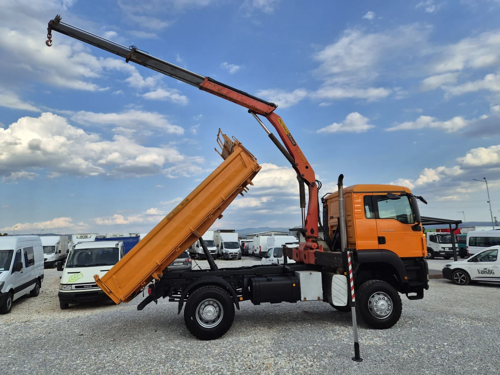Man Tgs 18.400 * 4 x 4 * Климатик * Palfinger 12000, снимка 5 - Камиони - 55631007