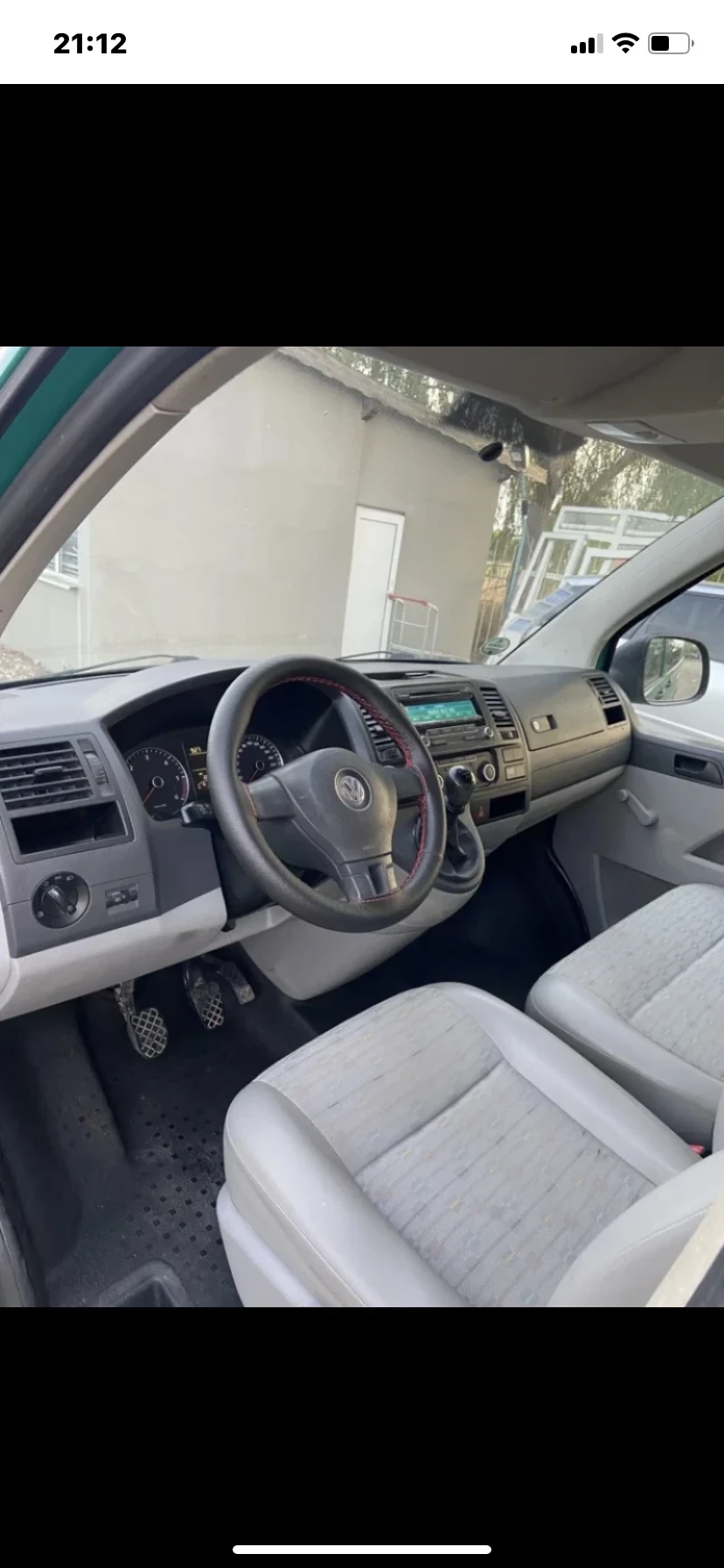 VW T5 2.0D Товаропътнически 6-местен, снимка 8 - Бусове и автобуси - 54512332