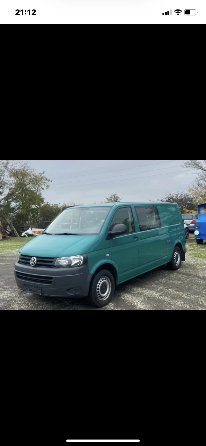 VW T5 2.0D Товаропътнически 6-местен, снимка 3 - Бусове и автобуси - 54512332