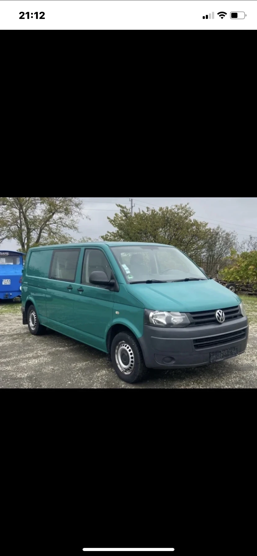 VW T5 2.0D Товаропътнически 6-местен
