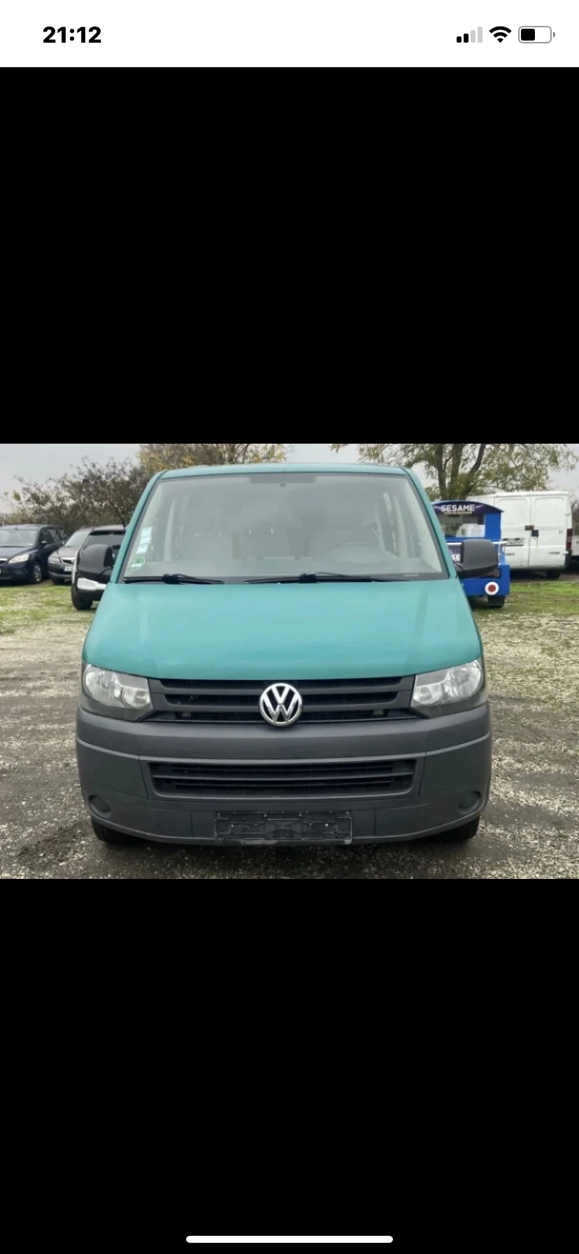 VW T5 2.0D Товаропътнически 6-местен, снимка 2 - Бусове и автобуси - 54512332
