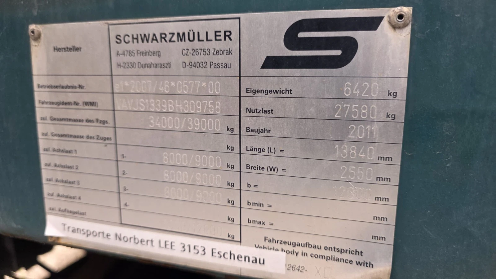 Полуремарке Schwarzmuller ВИСОЧИНА 2, 73 м XL, снимка 9 - Ремаркета - 55719488
