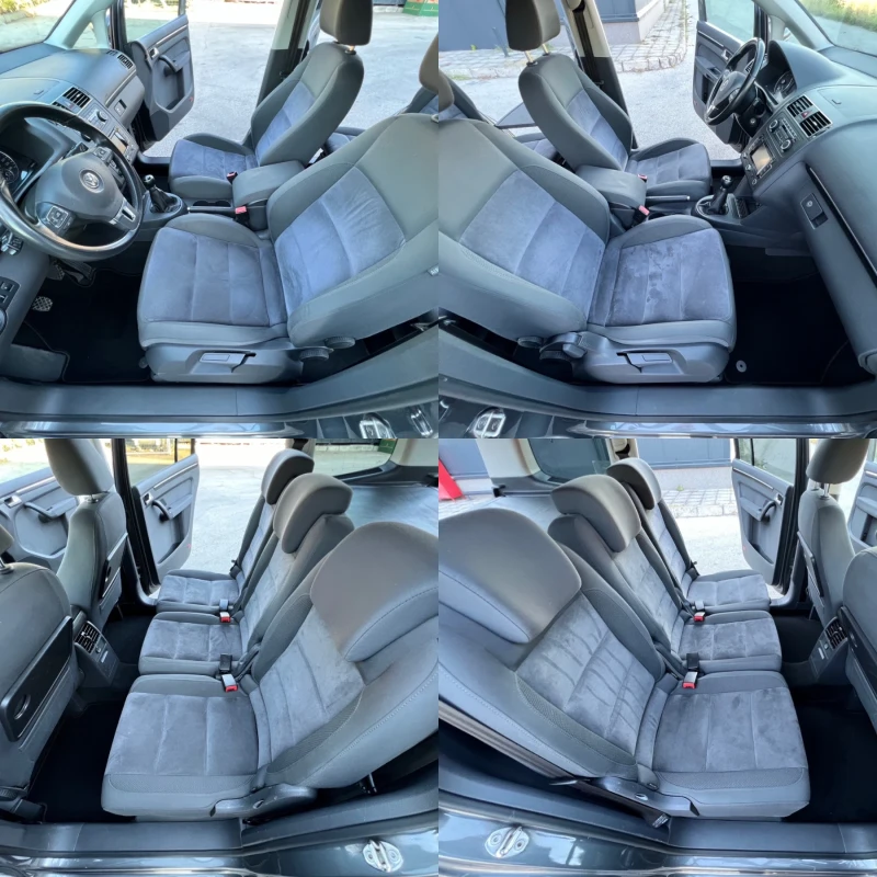 VW Touran 2.0 TDI 140к.с 6 + 1 HIGHLINE / NAVI / PARKTRONIC, снимка 13 - Автомобили и джипове - 46914538