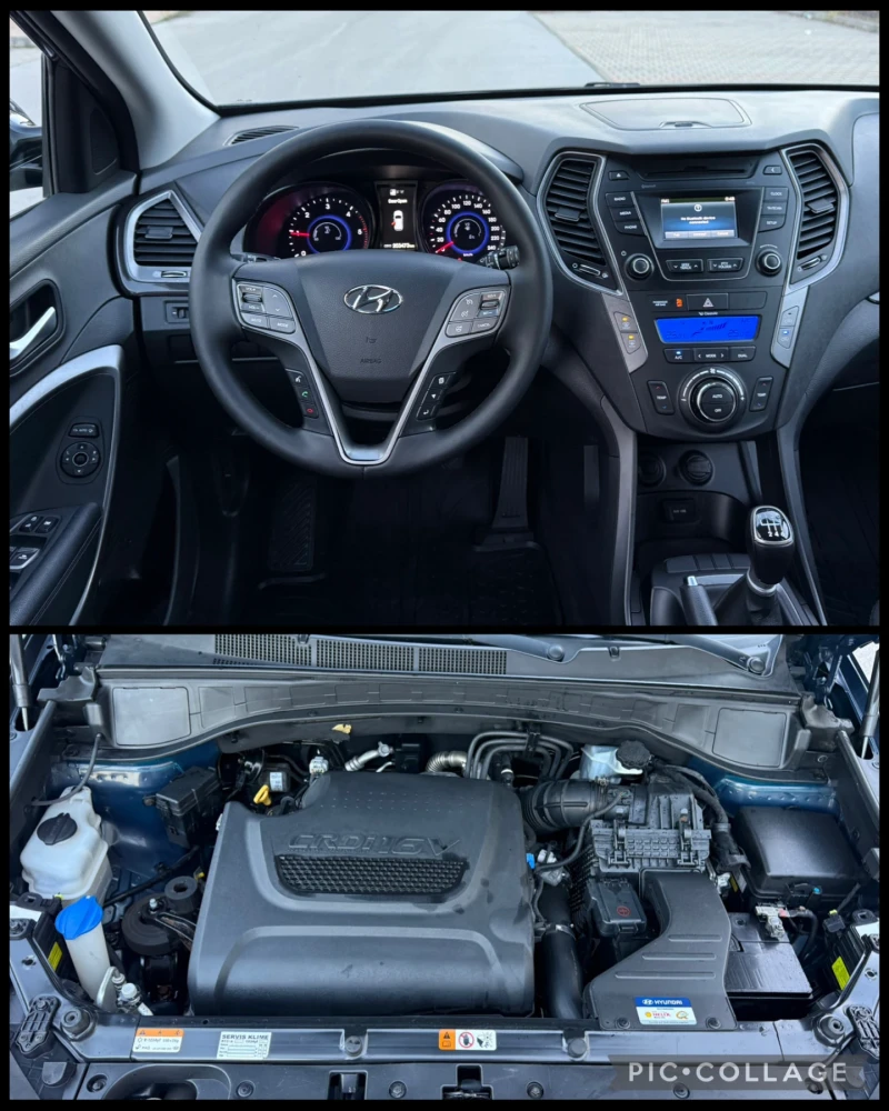 Hyundai Santa fe 2.2 CRDI/197kc/6ck/4x4/Камера/KeyLessGo/BiXenon, снимка 9 - Автомобили и джипове - 52809679