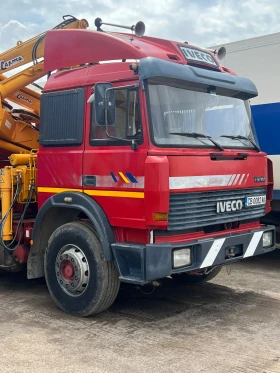 Iveco 190-32 Тристранен самосвал с кран, снимка 2
