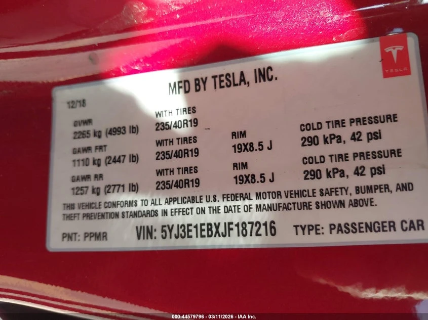 Tesla Model 3 Long Range Battery AWD, снимка 9 - Автомобили и джипове - 54241222