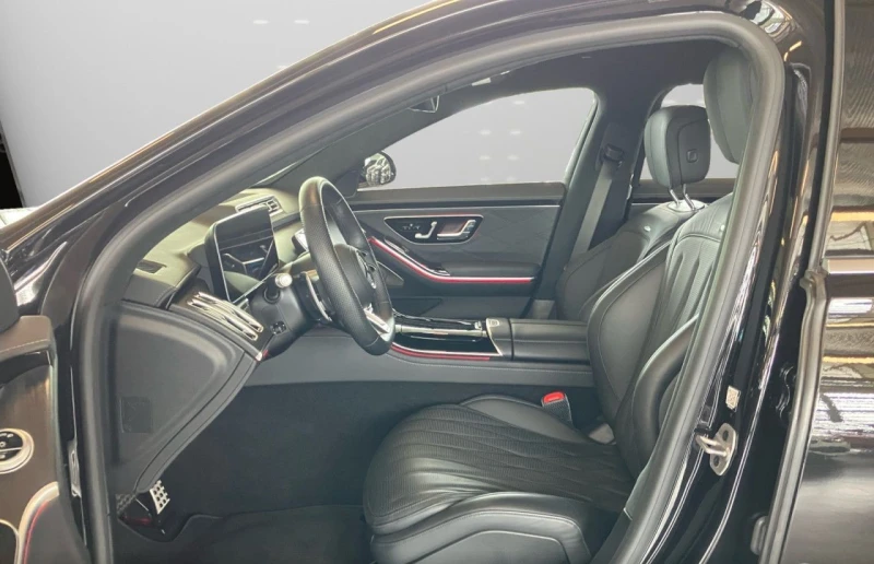 Mercedes-Benz S 63 AMG E-PERFORMANCE/LONG/EXCLUSIV/BURM/360/DISTRONIC/20/, снимка 9 - Автомобили и джипове - 50657323