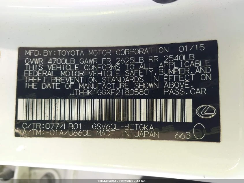 Lexus ES 350 3.5l - изображение 9