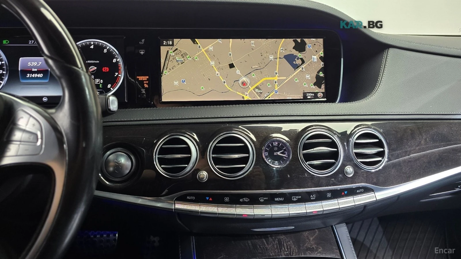 Mercedes-Benz S 550 LONG 4MATIC* HUD* 360* ОБДУХ* НАВИ* ПАНО, снимка 11 - Автомобили и джипове - 56243966