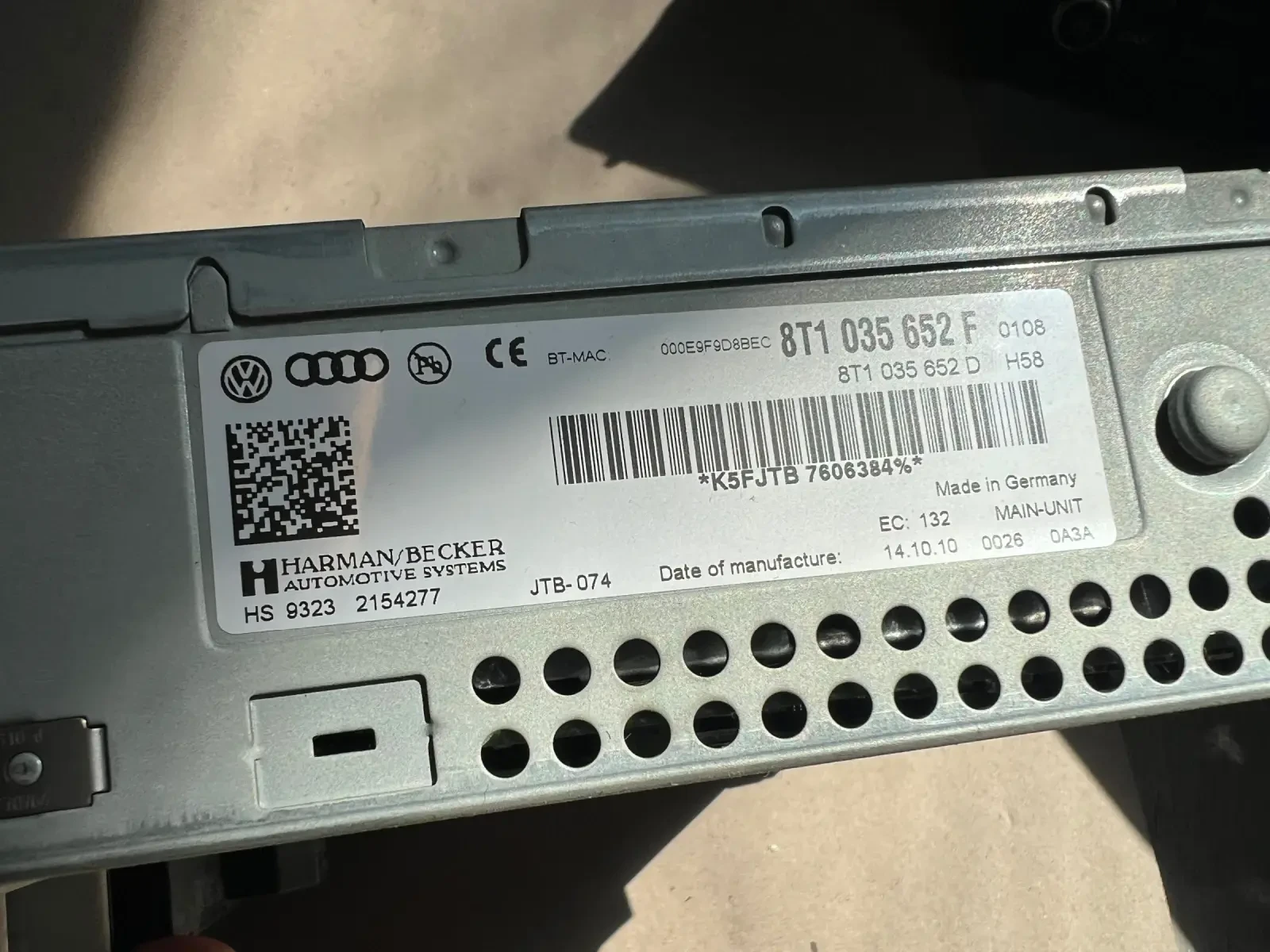 8T1035652F  MMI AUDI A5 8T1 035 652 F 8T1035652D | Mobile.bg   2