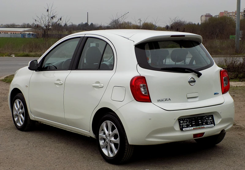 Nissan Micra 1.2i/FACELIFT/NAVi/КЛИМАТРОНИК/БЯЛА ПЕРЛА/118х. км, снимка 4 - Автомобили и джипове - 52890535