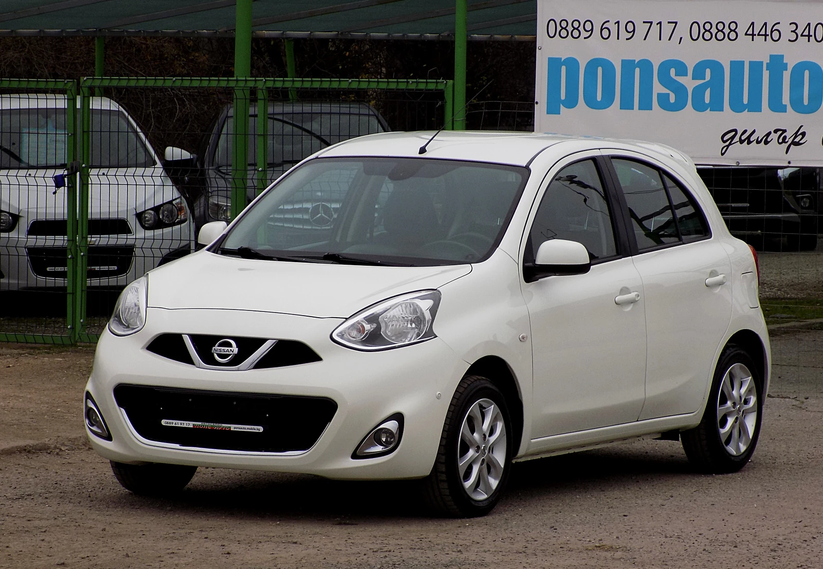 Nissan Micra 1.2i/FACELIFT/NAVi/КЛИМАТРОНИК/БЯЛА ПЕРЛА/118х. км, снимка 1