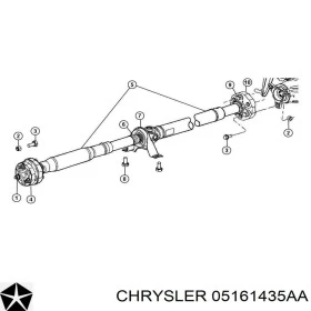 Кардан заден DODGE CHALLENGER 09-14     04593857AB / 04593857AC / 04593857AD, снимка 1 - Части - 39402102