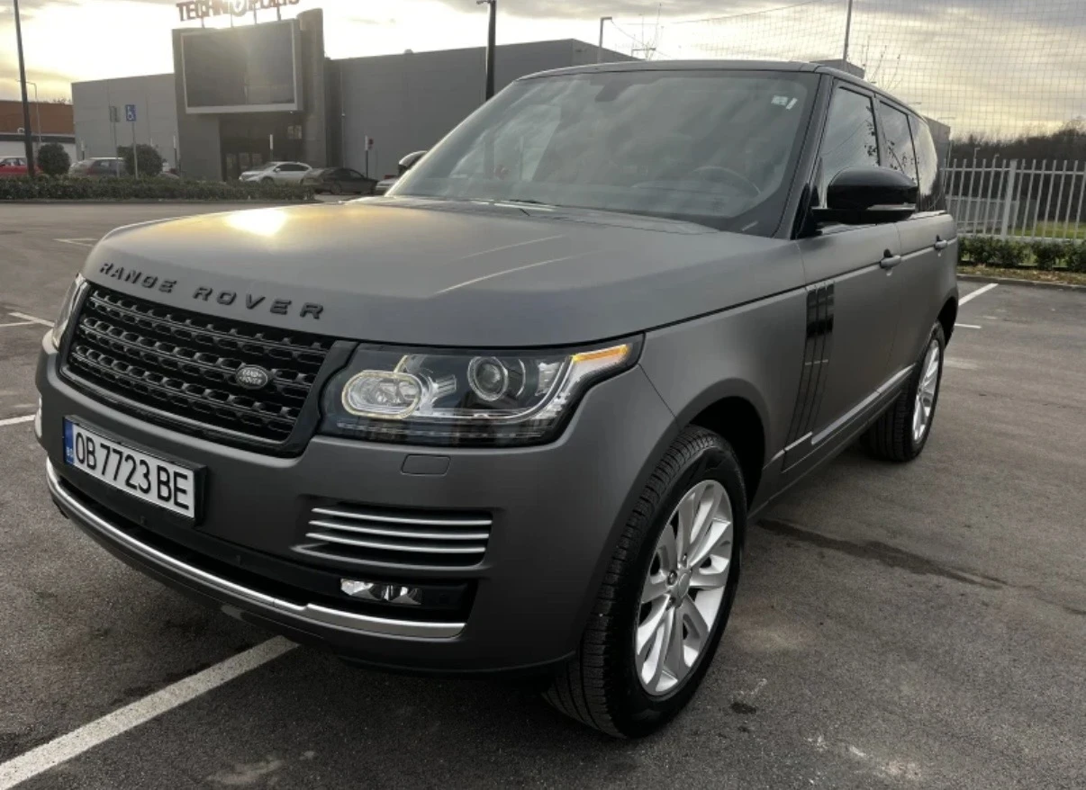 Land Rover Range rover VOGUE 3.0d МАСАЖ TV BLACK MATTE 166хил.ДОКАЗУЕМИ, снимка 3 - Автомобили и джипове - 55069447