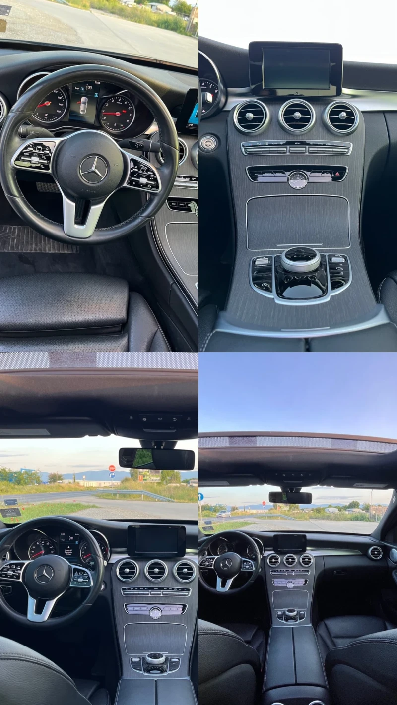 Mercedes-Benz C 300  Facelift/ 4MATIC/ Панорама/ AMG/ full black, снимка 9 - Автомобили и джипове - 53208562