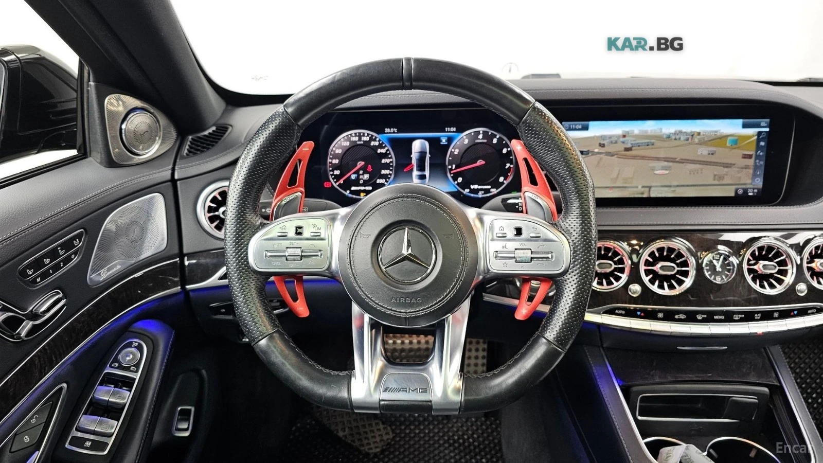 Mercedes-Benz S 63 AMG 4MATIC+ * КОЖА* ОБДУХВ* МАСАЖ* 360, снимка 11 - Автомобили и джипове - 55236075