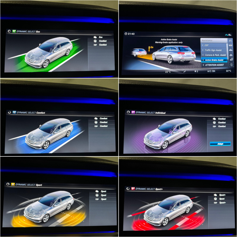 Mercedes-Benz E 220 9-G Tronic / Widescreen / Distronic / AMG-line /, снимка 10 - Автомобили и джипове - 46465683
