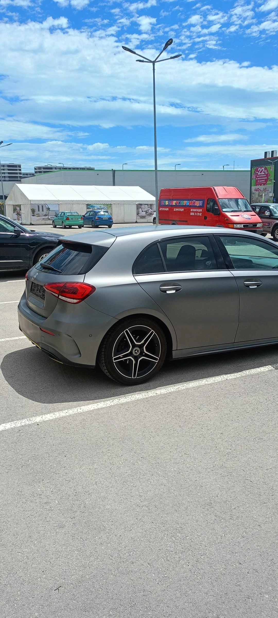 Mercedes-Benz A 200 Silver Edison  фабричен сив Мат , снимка 4 - Автомобили и джипове - 54546118