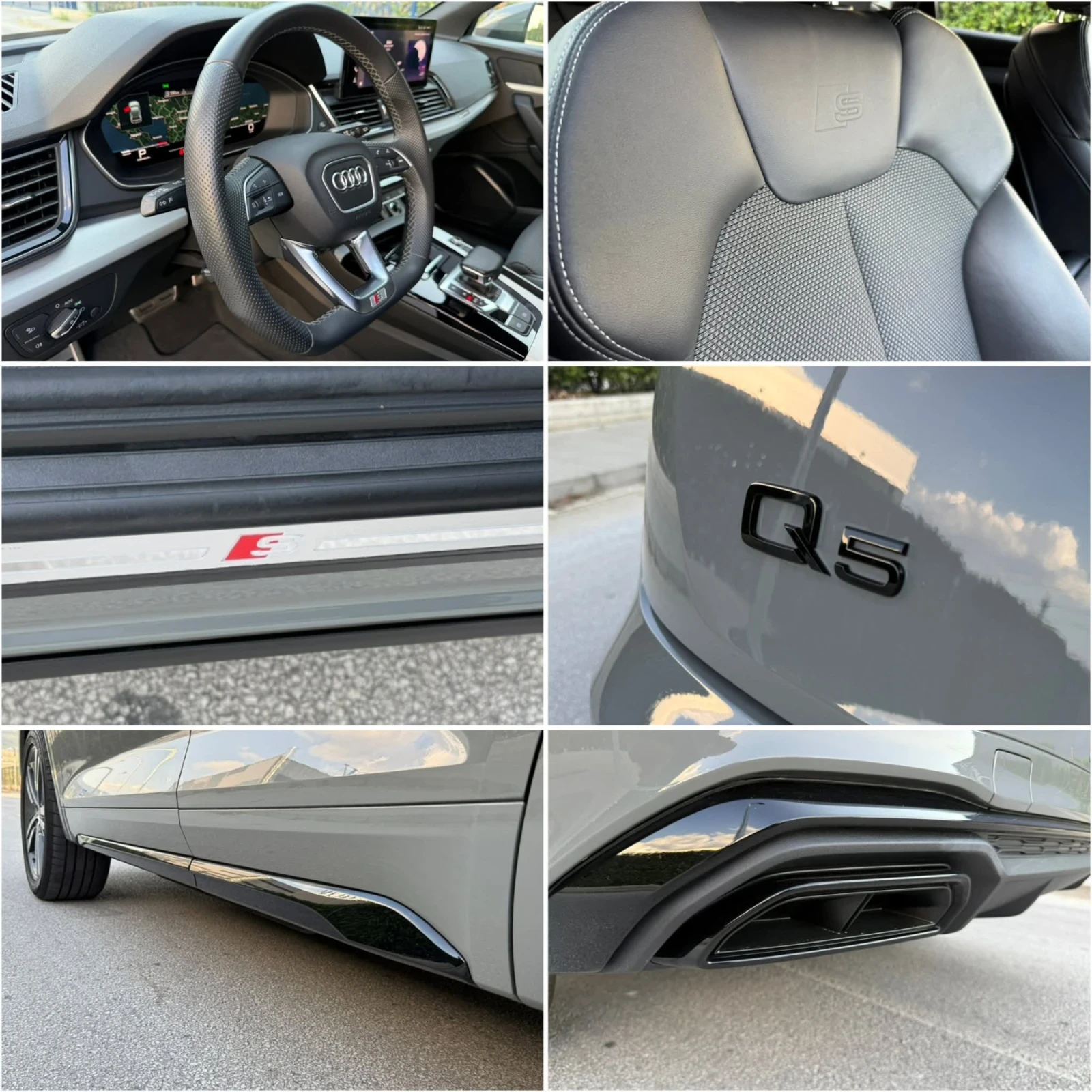 Audi Q5 DIGITAL/S-line Plus/NARO GRAY/HYBRID/QUATTRO, снимка 12 - Автомобили и джипове - 56336261