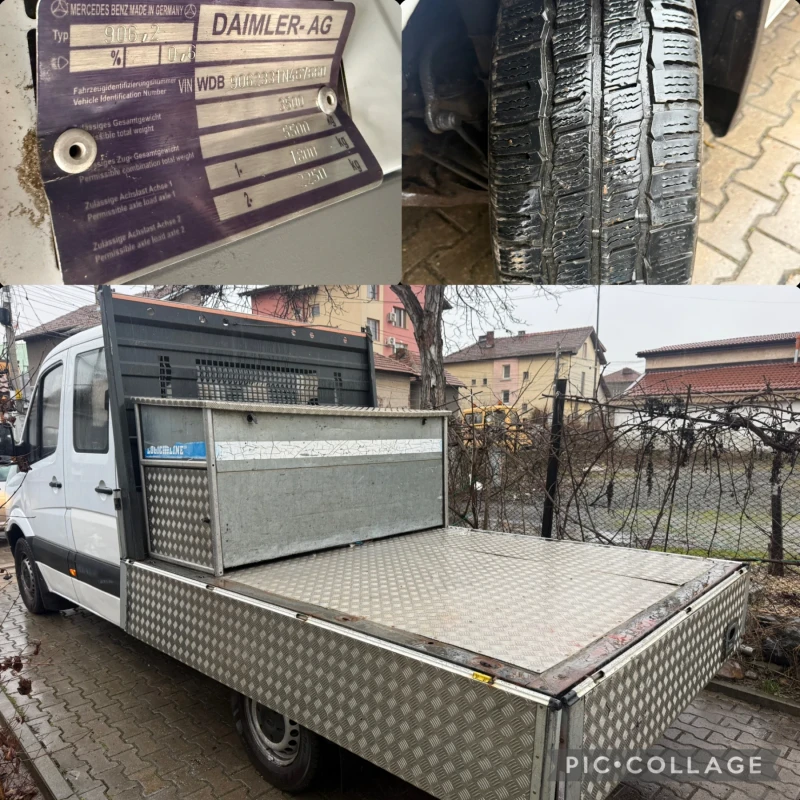 Mercedes-Benz Sprinter 313 CDI/6ck/Двойна кабина/7 места/* КЛИМАТИК* /Нови гу, снимка 16 - Бусове и автобуси - 53481464