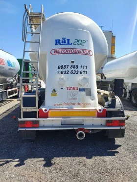 Машини за насипни материали Mercedes Benz ЦИМЕНТОВОЗ / Ремарке FELDBINDER EUT 28.3, снимка 4