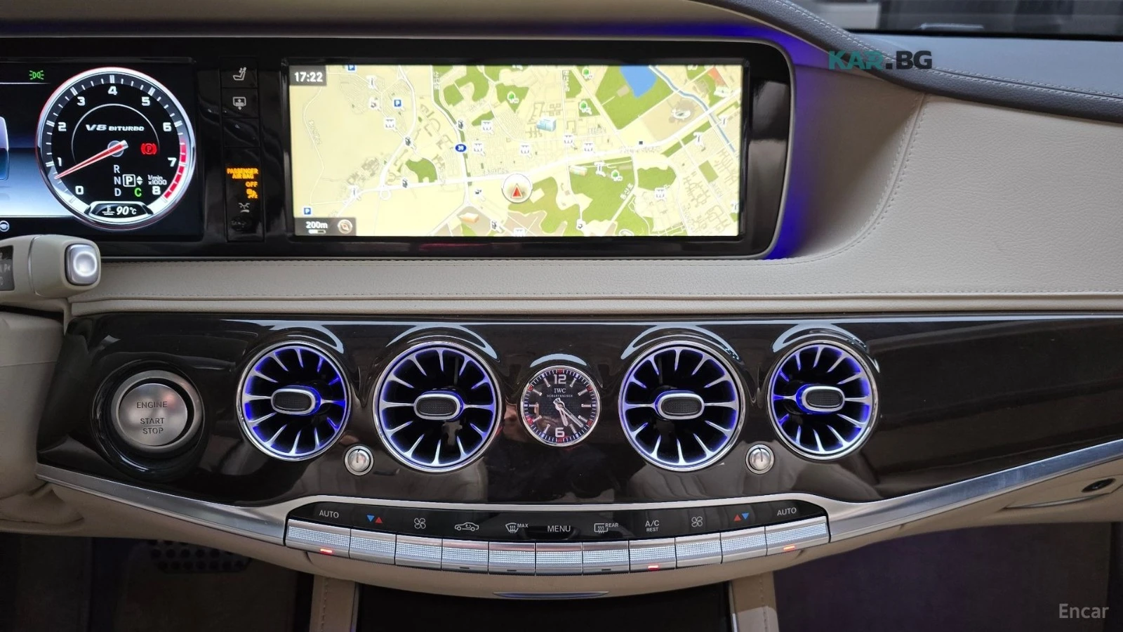 Mercedes-Benz S 63 AMG 4MATIC* HUD* 360* МАСАЖ* ПАНО* КОЖА* ОБДУХВ, снимка 12 - Автомобили и джипове - 55235898