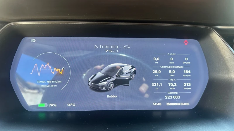 Tesla Model S 75D В ГАРАНЦИЯ до 09.2026 г., снимка 12 - Автомобили и джипове - 49549138