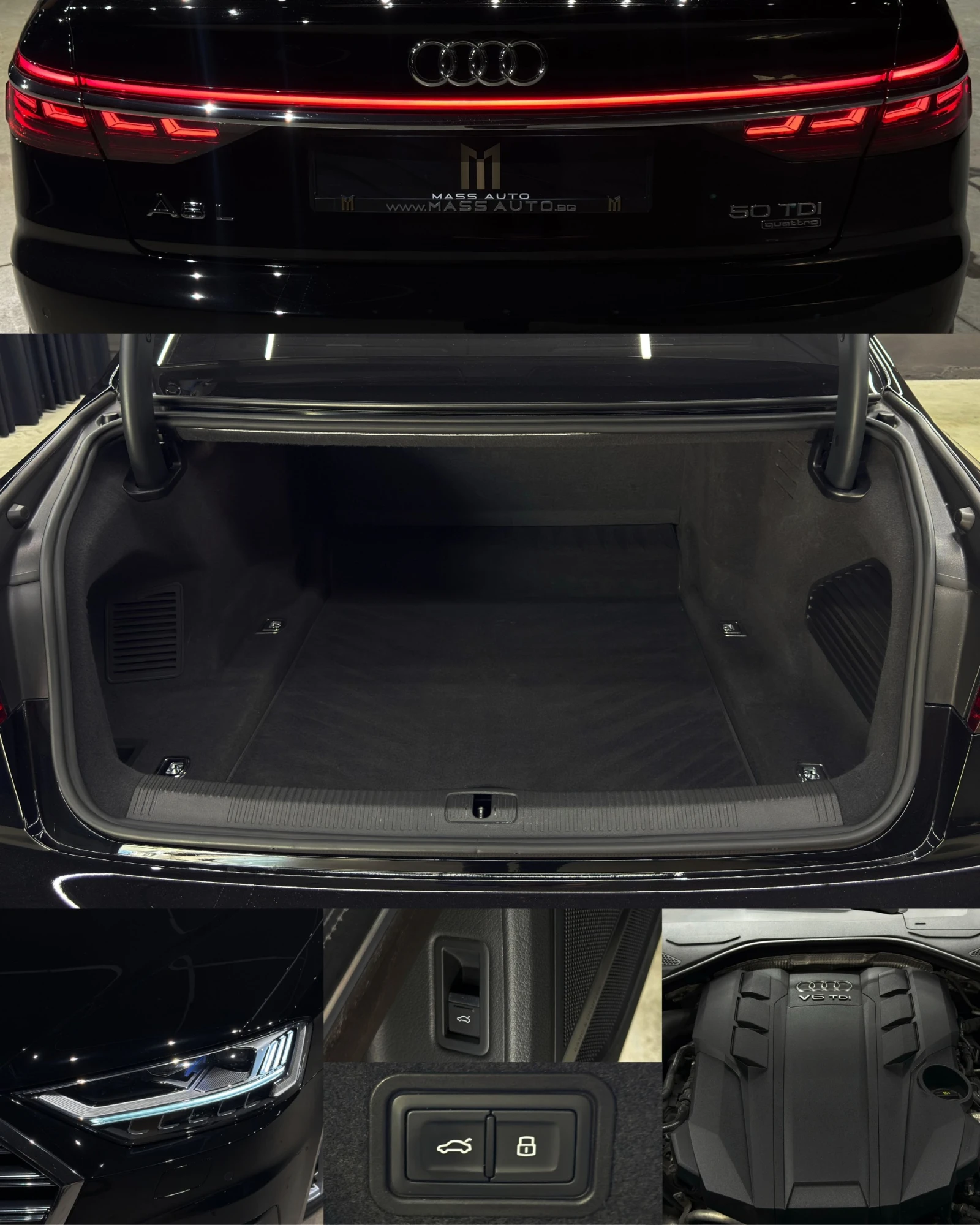 Audi A8 50TDI/Long/Laser/B&O/OLED/Пълна сервизна история, снимка 15 - Автомобили и джипове - 54855752