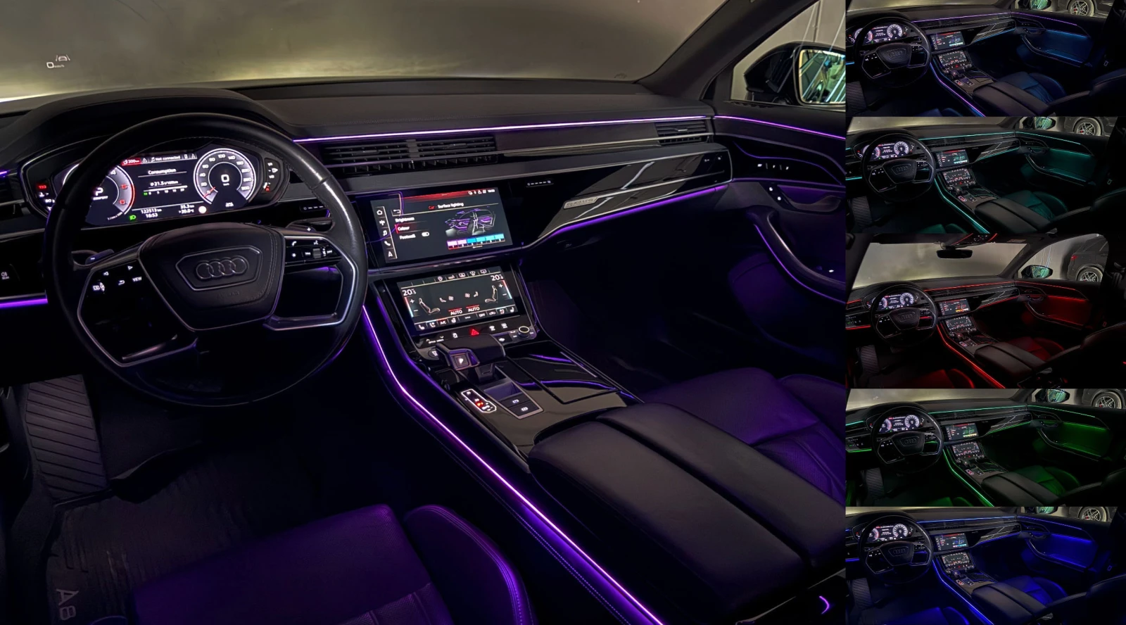 Audi A8 50TDI/Long/Laser/B&O/OLED/Пълна сервизна история, снимка 16 - Автомобили и джипове - 54855752