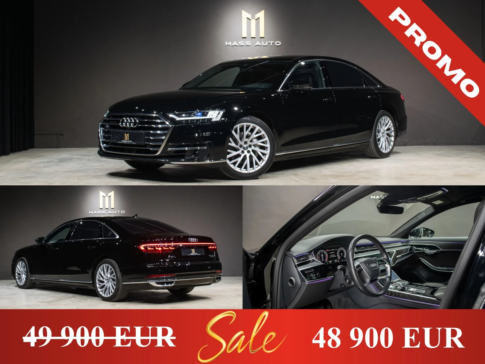 Audi A8 50TDI/Long/Laser/B&O/OLED/Пълна сервизна история