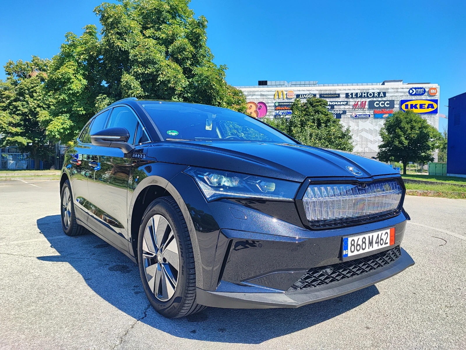 Skoda Enyaq IV80/204kc/ТЕРМОПОМПА/HUD/CANTON/KEYLESS/MEMO/FULL, снимка 6 - Автомобили и джипове - 55532560