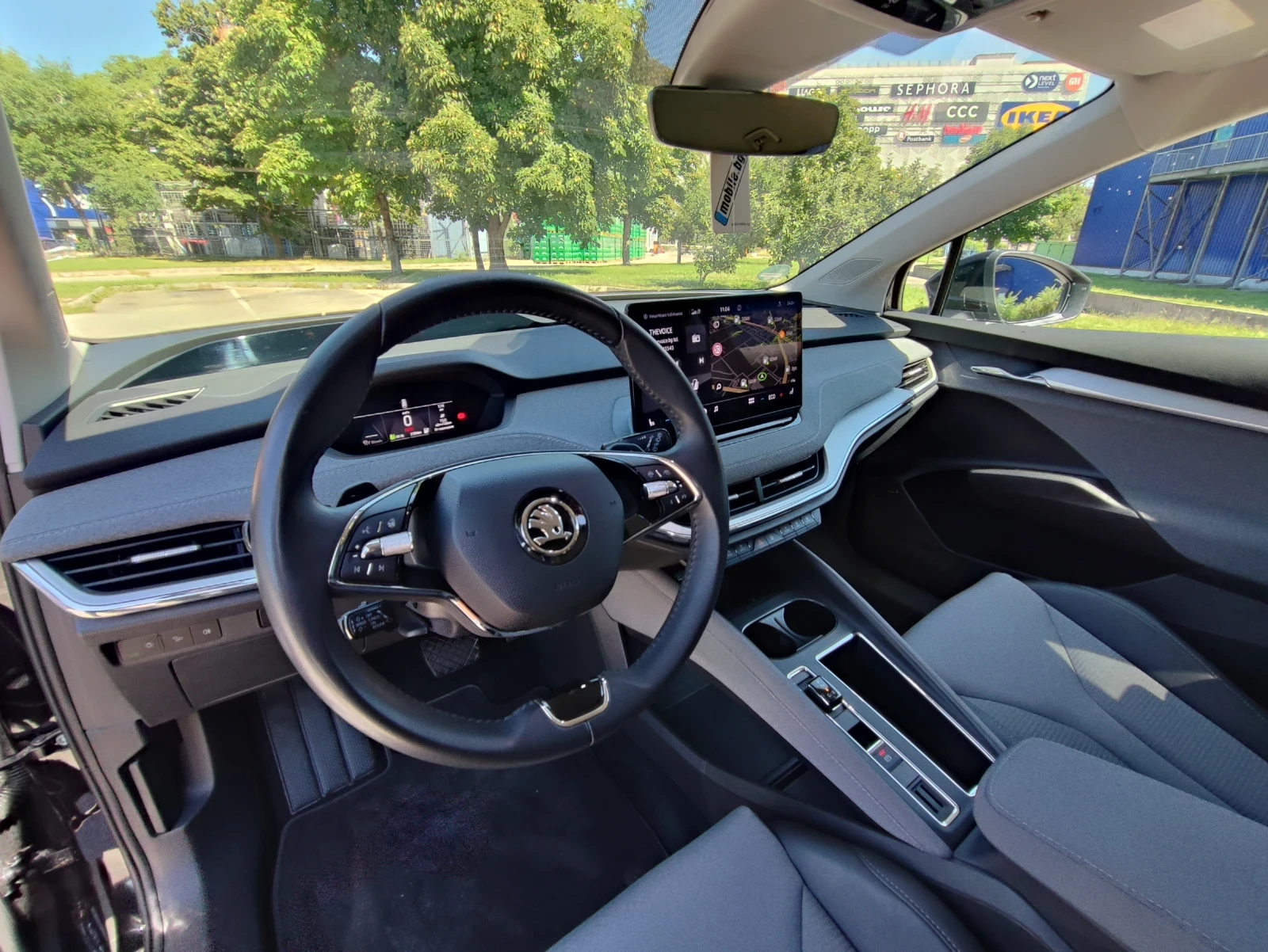 Skoda Enyaq IV80/204kc/ТЕРМОПОМПА/HUD/CANTON/KEYLESS/MEMO/FULL, снимка 10 - Автомобили и джипове - 55532560