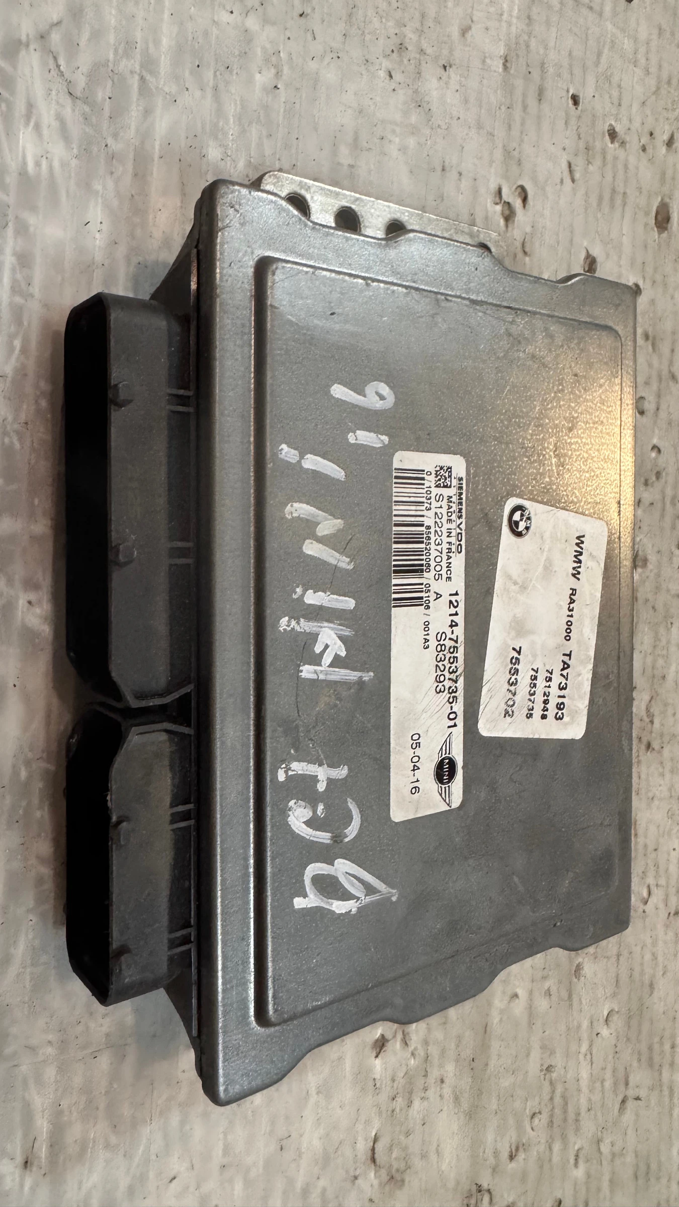    / ECU /    Mini Cooper - 1214-7553735-01 / S122237005 | Mobile.bg   2