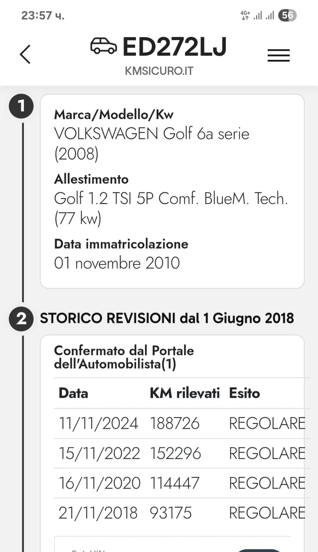 VW Golf 1.2tsi, 105кс, 10г, 189х.км.5вр.Италия - изображение 6
