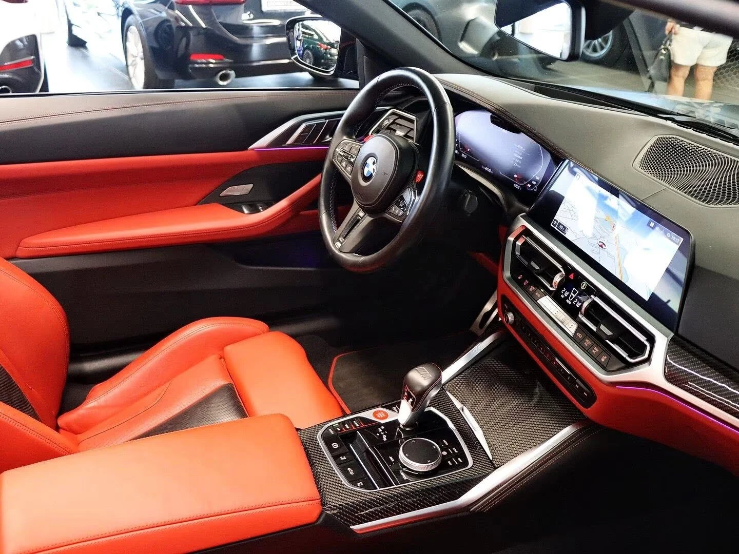 BMW M4 COMP/510HP/xDRIVE/HUD/CARBON/MATT/H&K/360/773z, снимка 10 - Автомобили и джипове - 55666399