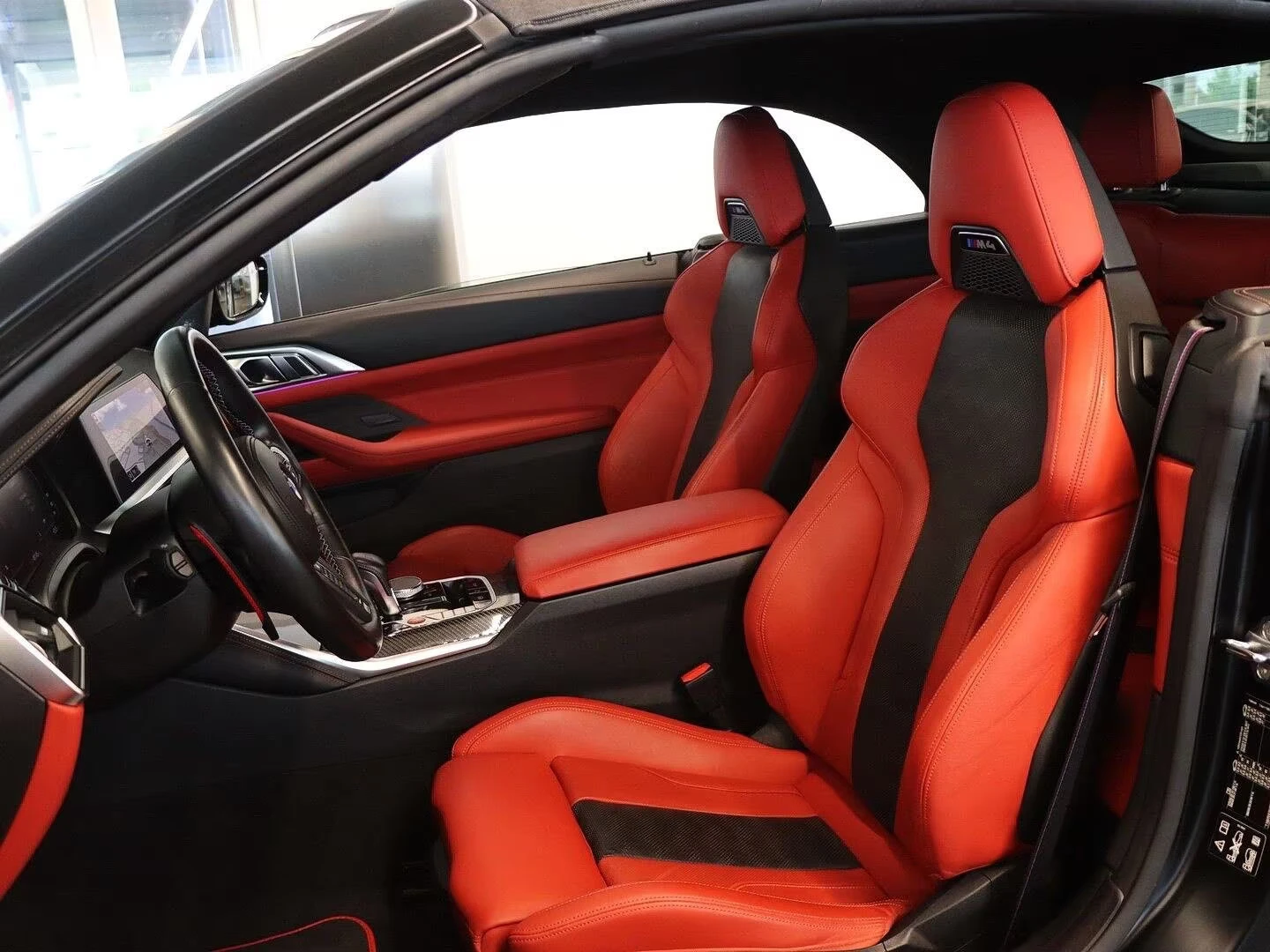 BMW M4 COMP/510HP/xDRIVE/HUD/CARBON/MATT/H&K/360/773z, снимка 9 - Автомобили и джипове - 55666399