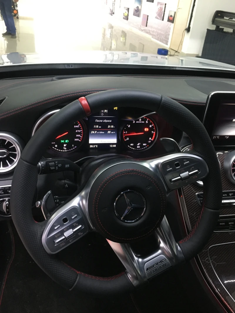 Mercedes-Benz C 63 AMG EDITION 1 FULL PPF CARBON KERAMIK , снимка 14 - Автомобили и джипове - 53358164