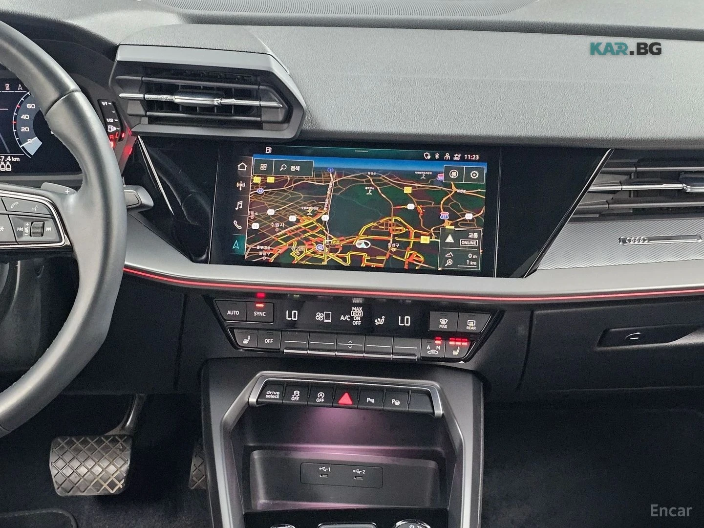 Audi A3 PREMIUM* 40TFSI* ПОДГРЕВ* KEYLESS* SUNROOF* , снимка 11 - Автомобили и джипове - 55009056