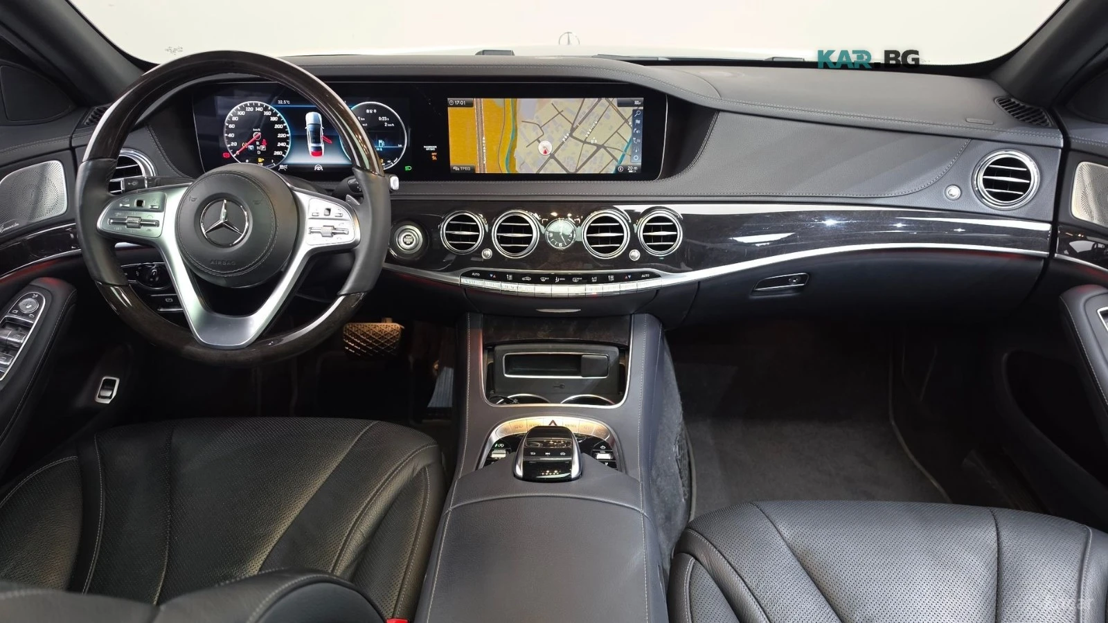 Mercedes-Benz S 350 D* BURM* PANO* 360* HUD* ДИСТРОНИК, снимка 6 - Автомобили и джипове - 56152202
