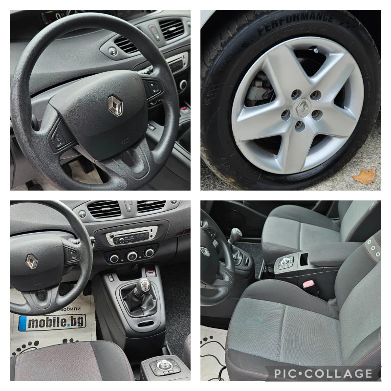 Renault Scenic 1, 5DCi-110кс* 2012г* 7 МЕСТНА* ЕВРО5* НАВИ* НОВ В, снимка 16 - Автомобили и джипове - 39025003