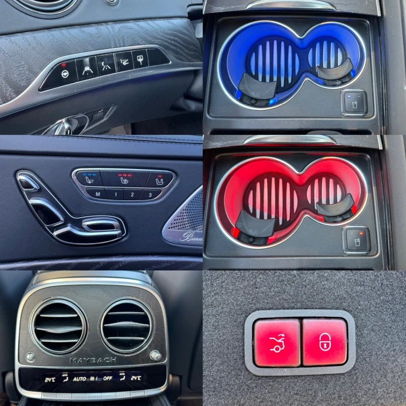 Mercedes-Benz S 560 MAYBACH#4MAT#DESIGNO#Bi-COLOR#FULL FULL, снимка 15 - Автомобили и джипове - 52583109