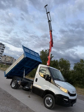 Iveco Daily 3стр самосвал с кран, снимка 5